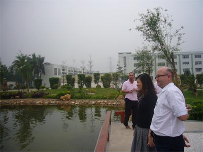 德国客商参观bevictor伟德工业园